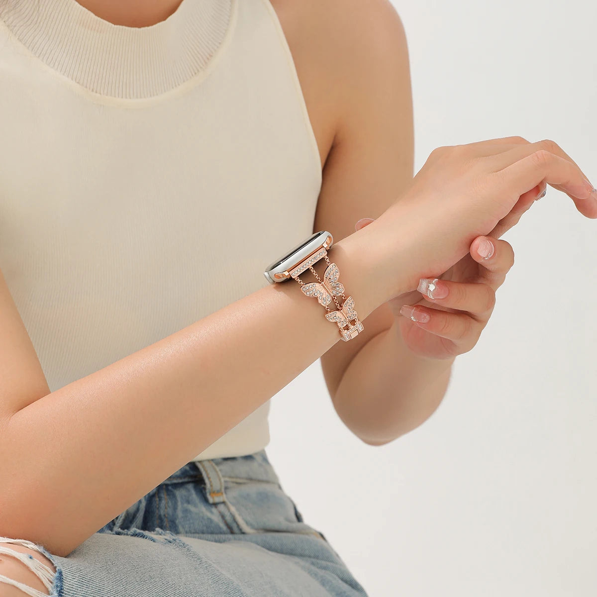 Papillon Crystal Band